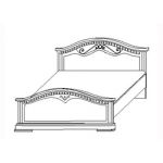 Кровать 2-спальная с 2 спинками,2629