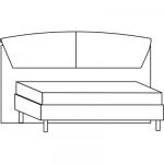 Спальня Леонардо, Кровать 2-спальная, 160х200 см 2638