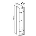 Шкаф 1 с зеркалом