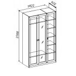 Шкаф 3 с зеркалом