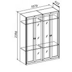 Шкаф 4 с зеркалом