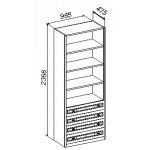 Стеллаж - 4 ящика