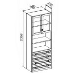 Стеллаж - 4 ящика А
