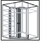 Шкаф угловой С71