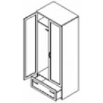 Ш-63 Шкаф для одежды с ящиком